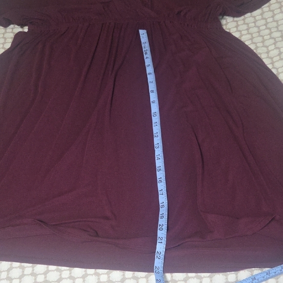 Purple Faux Wrap Dress - Picture 4 of 5